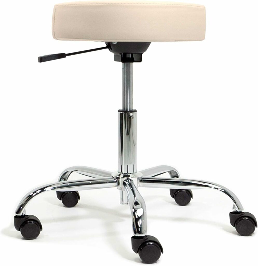 EARTHLITE Pneumatic Rolling Stool - Commercial Grade, Adjustable, CFC-Free, No leaking - Spa, Massage  Medical Chair : Beauty  Personal Care