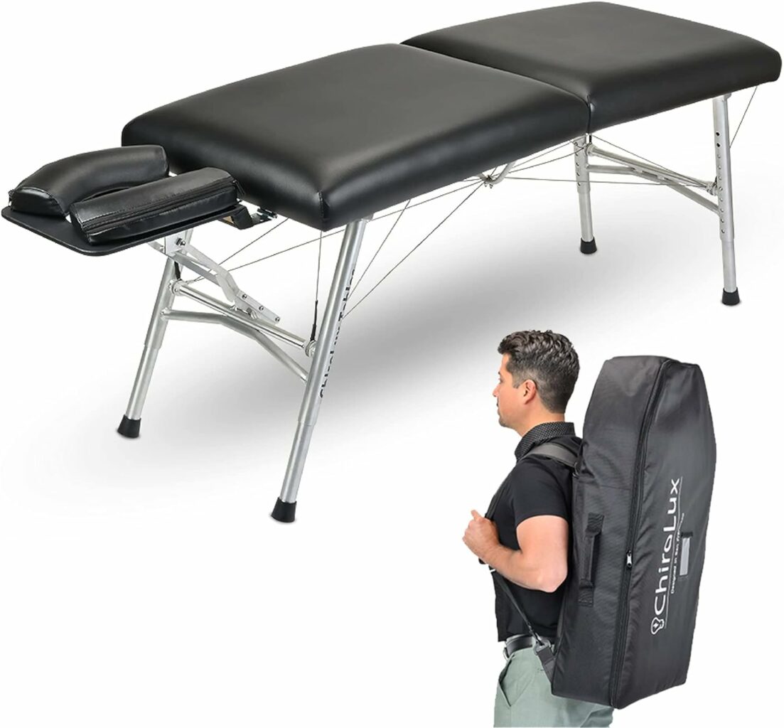 ChiroLux Classic Chiropractic Table | Professional-Grade Stability Table | Perfect for Sport Chiropractor | Lightweight and Simple Setup | MagLock Technology |Trusted by Olympics…