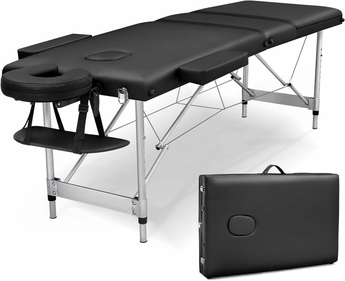 Massage Table Portable lash Bed: A Folding spa Bed for Physical Therapy-Esthetician Tattoo Bed