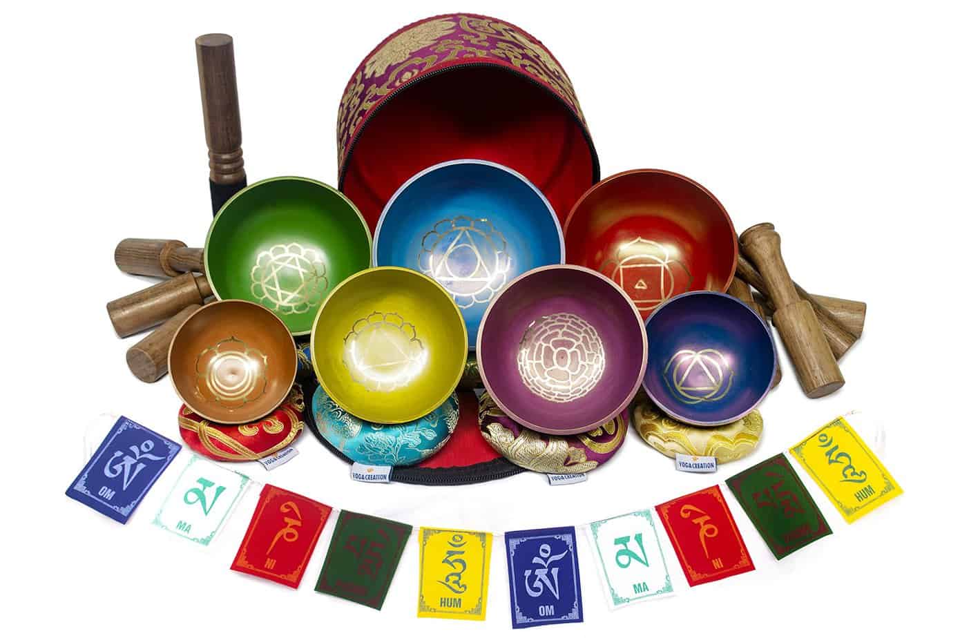 ESK Chakra Healing Tibetan Singing Bowl Set